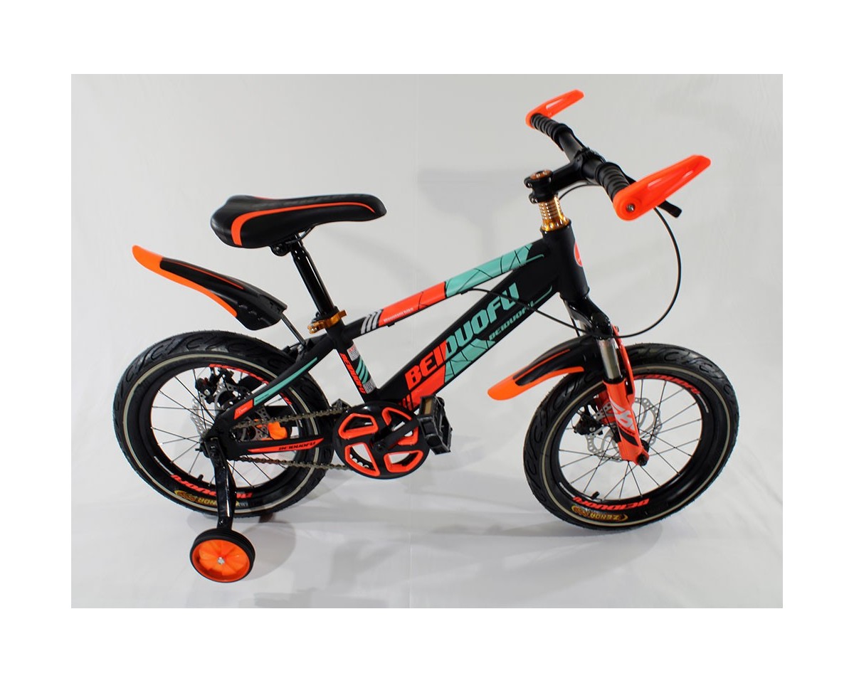 NS229 - Bicicleta Infantil para Niñ@ Negro/Naranja