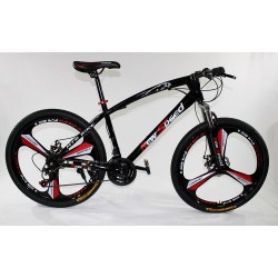 MTB-T002-C - Bicicleta Montaña Adulto Negro/Rojo