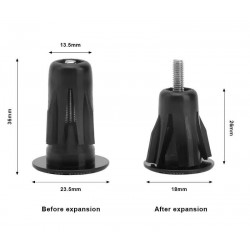 TAPONES DE MANILLAR EN ALUMINIO CON TORNILLO