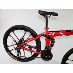 MTB-T006-C - Bicicleta Montaña Adulto Rojo/Negro
