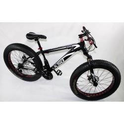 FTB-T010 - Bicicleta Fatbike Adulto Negro/Blanco