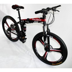 MTB-T006-C - Bicicleta Montaña Adulto Negro/Rojo