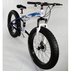 FTB-T009 - Bicicleta Fatbike Adulto Blanco/Azul