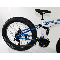 FTB-T009 - Bicicleta Fatbike Adulto Blanco/Azul