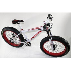 FTB-T001 - Bicicleta Fatbike Adulto Blanco/Rojo