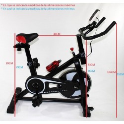 RB-EB004 - Bicicleta Estática de Fitness Negra