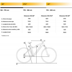 MOSCOW M3 250W EBIKE DE MONTAÑA PARA ADULTO BLANCO
