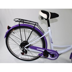MX-03 - Bicileta Paseo Adulto tipo Holandes Purpura/Blanco