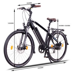 VENICE PLUS 250W EBIKE DE PASEO PARA ADULTO NEGRO