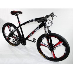 MTB-T002-C - Bicicleta Montaña Adulto Negro/Rojo