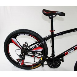 MTB-T002-C - Bicicleta Montaña Adulto Negro/Rojo
