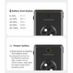 LUZ CON POWER BANK INTEGRADO 5000 MAH