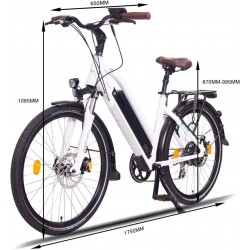 MILANO PLUS 250W EBIKE DE TREKKING PARA ADULTO BLANCO