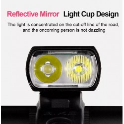 KIT LUZ LED USB DELANTERO 1000 LUMENES TRASERO 160 LUMENES