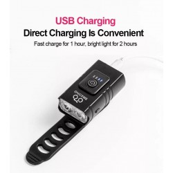 KIT LUZ LED USB DELANTERO 1000 LUMENES TRASERO 160 LUMENES