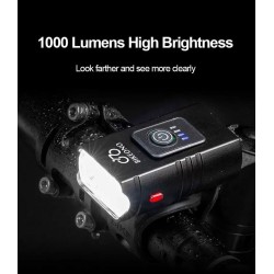 KIT LUZ LED USB DELANTERO 1000 LUMENES TRASERO 160 LUMENES